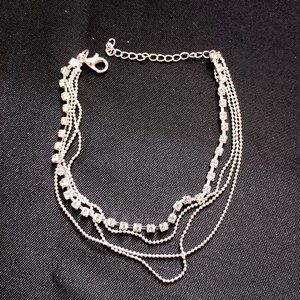 Multi-Layer Silver Tone Necklace